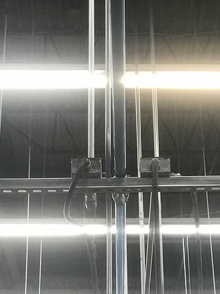 Flexible cord equipment feeds installed by Elite Electric
