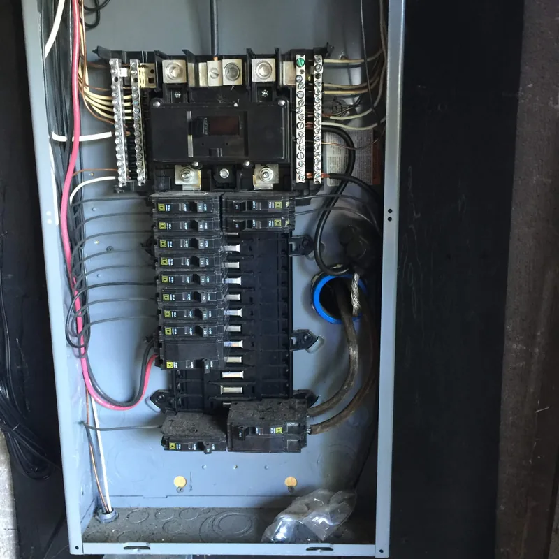 Clean Square D panel and breaker work by Elite Electric